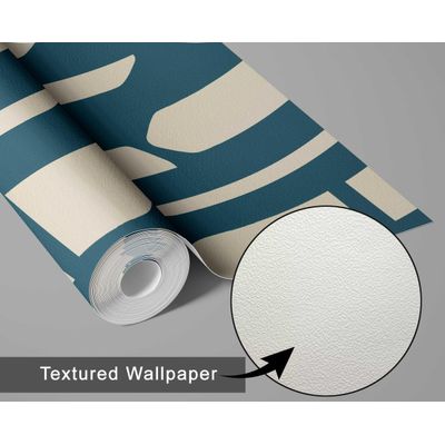 Papel Contact Removível para Parede Verde Contemporâneo com Estampa Geométrica de Galho, Vinílico Autoadesivo à Prova d'água - S4sassy 63,5 cm (L) × 152,4 cm (C) / Verde - Vinil Texturizado