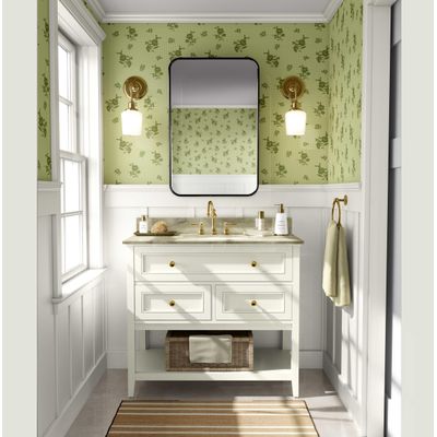 Papel de Parede Autoadesivo, Estampa Folha Pontilhada e Flores, Vinil Impermeável Verde, Removível para Locatário, Quarto e Sala - S4sassy 63,5 cm (L) × 304,8 cm (C) / Verde - Vinil Liso