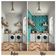 Papel de Parede Autoadesivo, Estampa de Rosas Bege, Vinil Impermeável Verde, Removível, para Inquilinos, Quarto/Sala/Jantar - S4sassy 63,5 cm (L) × 914,4 cm (C) / Verde - Vinil Liso