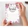 Cartões Quadrados em Branco para Chá de Noiva/Despedida de Solteira Pacote com 50 Jogo para Preencher Ideias de Presente Floral - Inkdotpot 12,7 Cm × 17,78 Cm / Branco - Conjunto de Jogos
