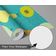 Papel de Parede com Estampa de Frutas Verde, Vinil Autoadesivo, Envelopamento, Fácil DIY para Quarto Infantil e Sala de Brincar - S4Sassy 63,5 cm (L) × 152,4 cm (C) / Verde - Vinil Liso