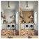 Papel de Parede Mini Estampa Lótus Autoadesivo Estilo Asiático, Decorativo, Decoração DIY Fácil para Quarto e Sala, Marrom - S4Sassy 63,5 cm (L) × 152,4 cm (C) / Marrom - Vinil Liso