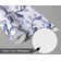 Papel de Parede Autoadesivo Removível Azul com Pássaros em Galho, Vinil DIY para Parede de Destaque na Entrada, Decoração - S4sassy 63,5 cm (L) × 152,4 cm (C) / Azul - Vinil Texturizado