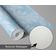 Papel de Parede Autoadesivo Vinil Removível, Motivo Clássico de Folhagem Azul, Faça-Você-Mesmo para Parede de Entrada - S4sassy 63,5 cm (L) × 609,6 cm (C) / Azul - Vinil Texturizado