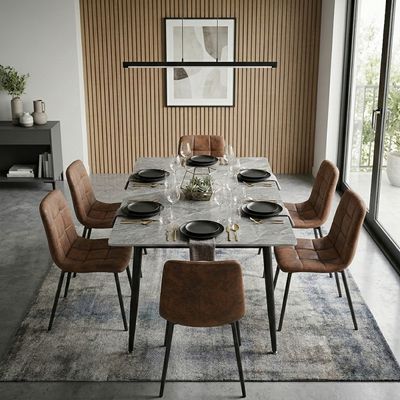 Mesa Pandora Tampo De Granito Para Cozinha Sala De Jantar Caemmun Cinza