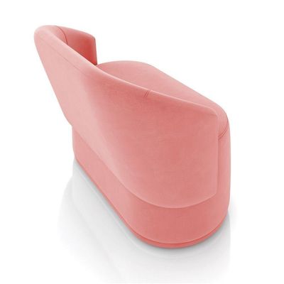 Sofá 2 Lugares Namoradeira Orgânica Para Sala Malu Suede Rosê M11 - D'rossi