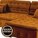 Sofá Retrátil E Reclinável Com Chaise Orlando 2.20x2.10m- Sofisticato-terra