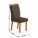 Mesa De Jantar Yasmin 180cm Tampo Com Vidro 6 Cadeiras Carol Veludo Marrom/nat/off/serig. Off