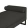 Recamier Berlim Base Metal 1,20m Corino Preto- Inova Decorações