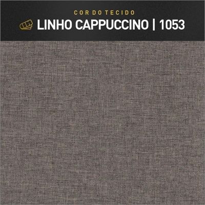 Recamier Banco Berlim Luxo Madeira Maciça Castellar Móbile Linho Cappuccino Linho Cappuccino