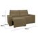 Sofá Retrátil Polo 1,80m Confortavel Para Sala Suede Herrero Cor:marrom Claro