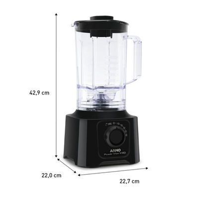 Liquidificador LN50 Power Max 1000W Jarra 3,1 Litros Arno Preto / 220V