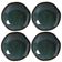 Jogo 4 Pratos Fundos 21cm Cerâmica Orgânico Oceano Azul Porto Brasil Stoneware Sopa Caldo
