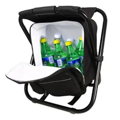 Banqueta Mochila Vira Cadeira Dobravel Bolsa Termica Portatil Multiuso Camping Pesqueiro Pesca