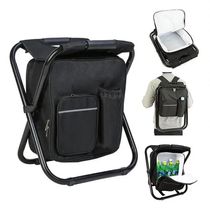Banqueta Mochila Vira Cadeira Dobravel Bolsa Termica Portatil Multiuso Camping Pesqueiro Pesca