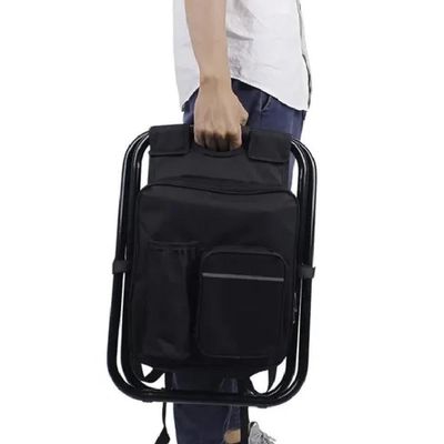 Banqueta Mochila Vira Cadeira Dobravel Bolsa Termica Portatil Multiuso Camping Pesqueiro Pesca