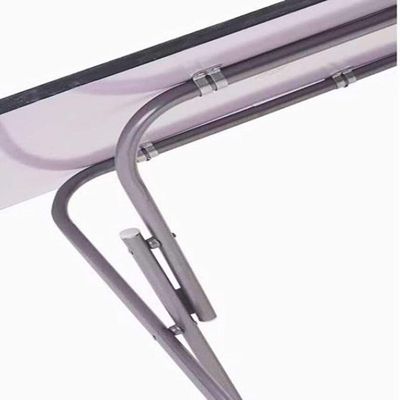 Mesa Portatil Madeira Camping Aluminio Festa Suporte Notebook Dobravel 70x50cm Home Office Multiuso