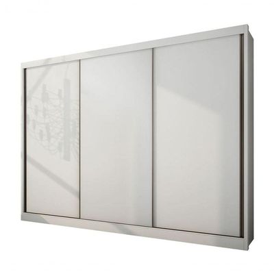 Guarda Roupa Casal 3 Portas 8 Gavetas - Diamond-branco - Móveis Horizonte