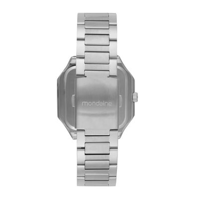 Relogio Mondaine Masculino Ref: 32945g0mvne2 Retangular Prateado