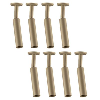 Kit 8 Spots de Luz Cilíndrico Luminária Sobrepor Dourado G9 em Alumínio Neo Dital