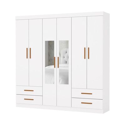 Guarda Roupa 6 Portas 4 Gav 2 Espelhos Allure -grand Line