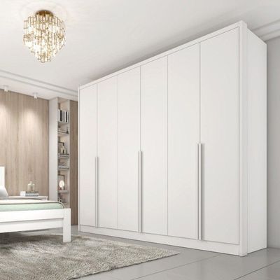 Guarda Roupa Casal 6 Portas 6 Gavetas - Fortuna-neve - Tcil Móveis