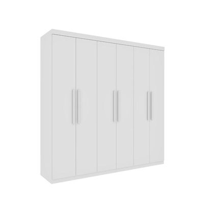 Guarda Roupa Casal 6 Portas 4 Gavetas - Suécia-neve - Tcil Móveis