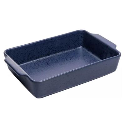 Travessa Refratário Cerâmica Wolff Mist Azul Matte 36x22,5cm Assadeira Retangular com Alças