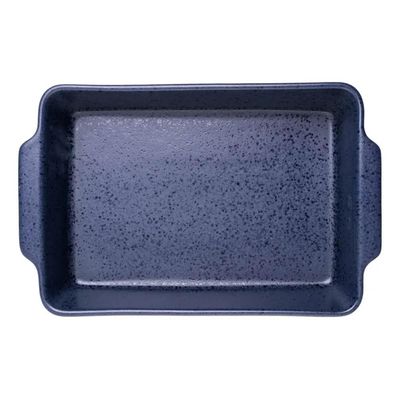 Travessa Refratário Cerâmica Wolff Mist Azul Matte 36x22,5cm Assadeira Retangular com Alças