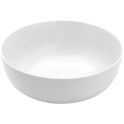 Bowl de Melamina Branco Saladeira 25x12cm Tigela 3,5L Cumbuca Grande Restaurante