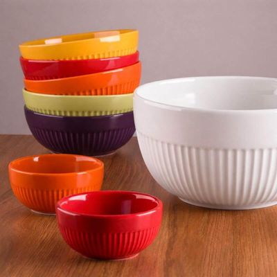 Tigela Grande 22cm em Porcelana Redonda Branco Assar e Servir Germer Cozinha