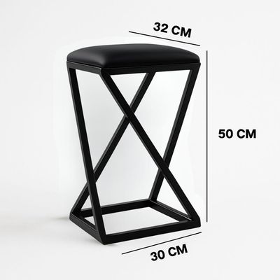 Kit 3 Banco Banqueta Baixa Bistrô Cozinha 50 Cm Bancada Corino Branco