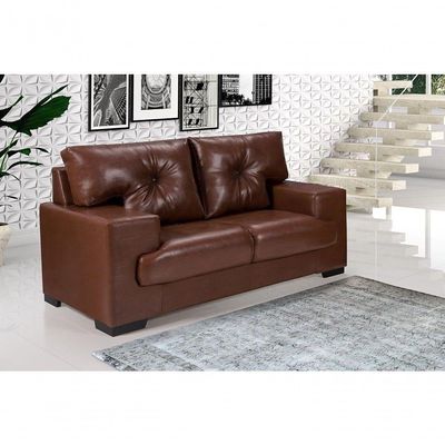 Sofá Julia Conjunto 2 E 3 Lugares Império Estofados Courissimo Pinhão 849