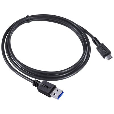 Cabo Para Celular Smartphone Usb Tipo C Para Usb A 3.0 1 Metro Preto - P3uacp-1