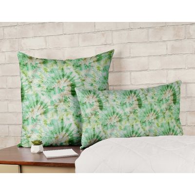 Capa de Almofada Verde Estampada de Luxo, Capa de Almofada Decorativa - Vargottam 50,8 Cm × 50,8 Cm – Quadrado / Verde