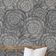 Papel Contact Cinza Contemporâneo Removível, Floral de Linhas Finas, Vinil Autoadesivo Impermeável para Paredes, Armários e Cômoda - S4sassy 63,5 cm (L) × 304,8 cm (C) / Cinza - Vinil Liso
