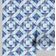 Revestimento Autoadesivo para Paredes em Vinil, Estampa Floral Geométrica Estilo Asiático para Banheiro, Lavanderia e Closet, Azul - S4Sassy 63,5 cm (L) × 304,8 cm (C) / Azul - Vinil Liso
