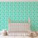 Revestimento de Parede Vinílico Autoadesivo Recife de Coral, Mural Removível Verde Instantâneo para Banheiro, Lavanderia e Closet - S4Sassy 63,5 cm (L) × 914,4 cm (C) / Verde - Vinil Liso