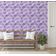 Papel de Parede Flower Bloom, Revestimento Roxo em Vinil Autoadesivo, Adesivo Decorativo, Instalação Fácil para Quarto e Sala - S4Sassy 63,5 cm (L) × 609,6 cm (C) / Roxo - Vinil Texturizado