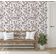 Papel de Parede Autoadesivo Monocromático Pássaro e Galho Marrom Removível, Vinil para Parede de Entrada, Decoração Fácil - S4sassy 63,5 cm (L) × 914,4 cm (C) / Marrom - Vinil Liso
