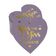 Tag de Papel Metalizado 'Kiss The Miss Goodbye' para Lembrancinha de Chá de Noiva e para Pendurar - Inkdotpot 50 Etiquetas Metalizadas / Roxo - Dourado
