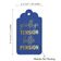 Tag de Papel para Pendurar com Folheado 'Good Bye Tension Hello Pension' para Lembrancinha de Aposentadoria - Inkdotpot 50 Etiquetas Metalizadas / Azul - Dourado