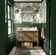 Papel de Parede Autoadesivo Flor Bege Removível, Mural Verde Instantâneo para Quarto, Banheiro, Lavanderia e Interior do Closet - S4Sassy 63,5 cm (L) × 304,8 cm (C) / Verde - Vinil Liso
