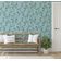 Papel de Parede Autoadesivo Estampa Floral Silvestre Delicada Vinílico Impermeável Azul Removível para Inquilinos Quarto e Sala - S4sassy 63,5 cm (L) × 609,6 cm (C) / Azul - Vinil Liso