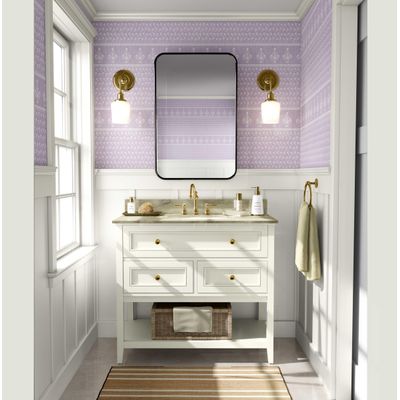 Papel de Parede Floral Listrado Dabu - Estilo Asiático Autoadesivo, Decorativo, DIY Fácil para Quarto e Sala - Roxo - S4Sassy 63,5 cm (L) × 304,8 cm (C) / Roxo - Vinil Liso