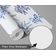 Papel de Parede Autoadesivo Mural com Estampa de Samambaia Azul e Folhagem para Entrada e Escritório, Papel Contact Destacável - S4sassy 63,5 cm (L) × 304,8 cm (C) / Azul - Vinil Liso