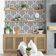 Papel de Parede Contorno Floral, Vinílico Autoadesivo para Paredes Pretas, Revestimento Decorativo Fácil DIY para Quarto e Sala - S4Sassy 63,5 cm (L) × 609,6 cm (C) / Preto - Vinil Texturizado