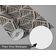 Papel de Parede Autoadesivo Decorativo Estampa Folha-Leque Impermeável Removível Cinza para Quarto e Sala de Jantar - S4sassy 63,5 cm (L) × 152,4 cm (C) / Cinza - Vinil Liso