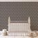 Papel de Parede Autoadesivo Decorativo Estampa Folha-Leque Impermeável Removível Cinza para Quarto e Sala de Jantar - S4sassy 63,5 cm (L) × 152,4 cm (C) / Cinza - Vinil Liso