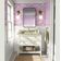 Papel de Parede Autoadesivo Vinílico Impermeável, Trepadeira com Flores Brancas, Rosa Removível, Quarto/Sala de Jantar - S4sassy 63,5 cm (L) × 609,6 cm (C) / Rosa - Vinil Liso